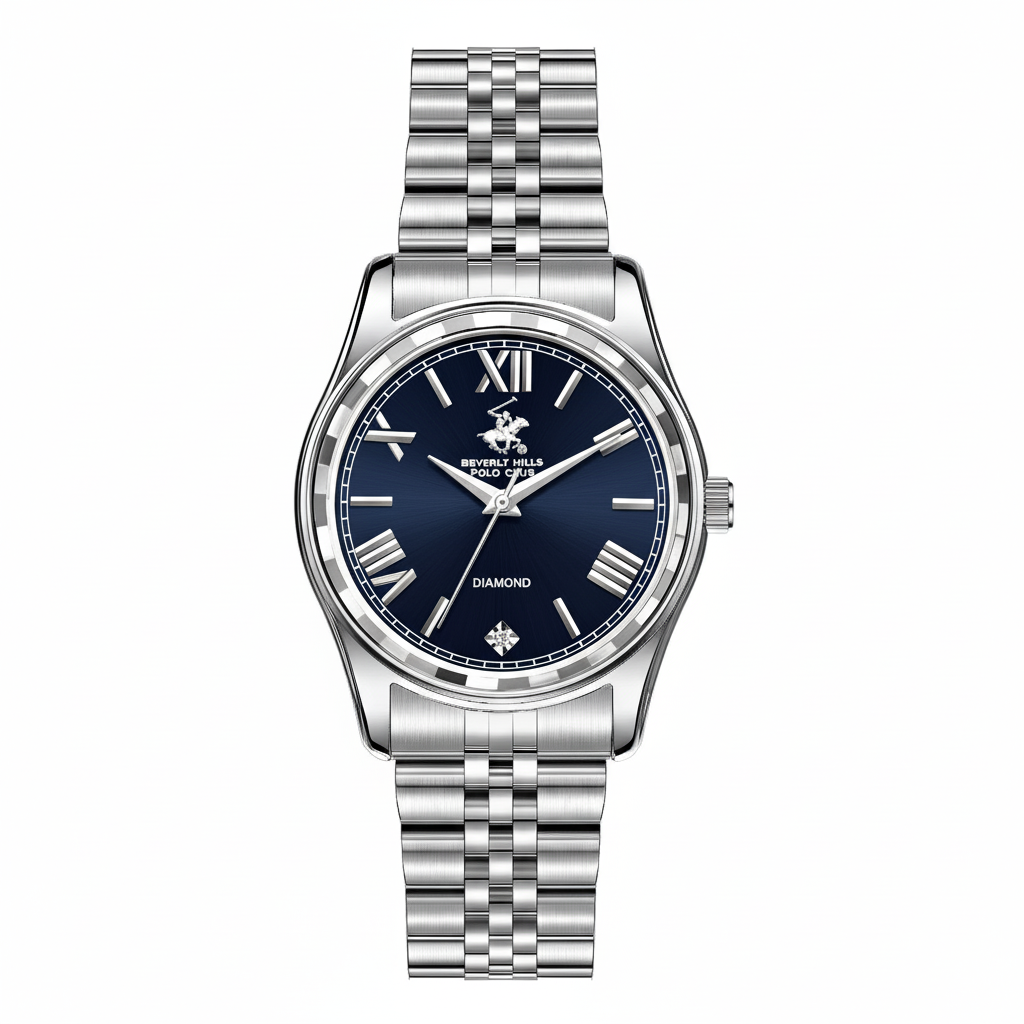 Beverly Hills Polo Club Silver Men's Watch - BP3808C.390