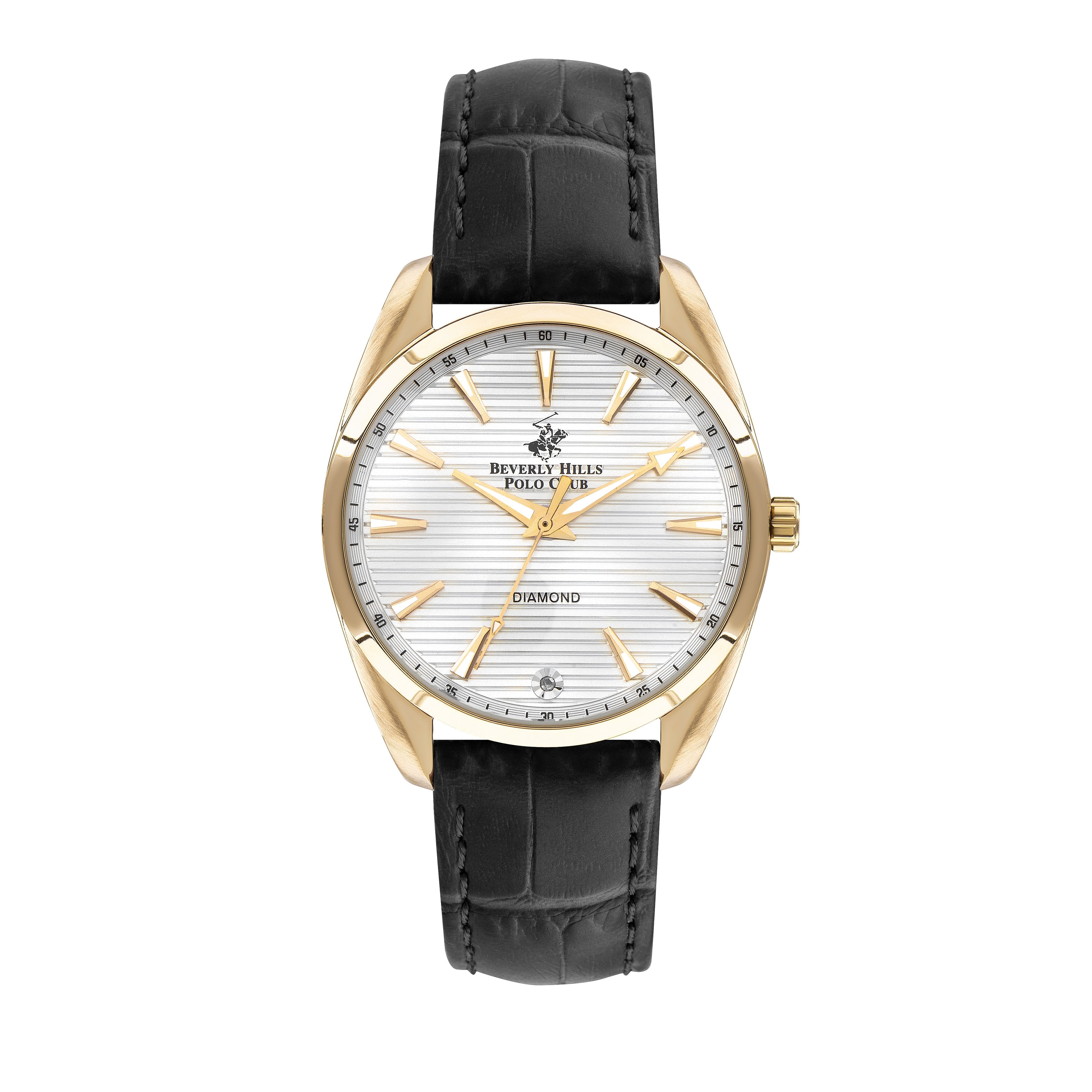 BEVERLY HILLS POLO CLUB Womenβs Leather Diamond Watch β BP3339X.130 - Watch