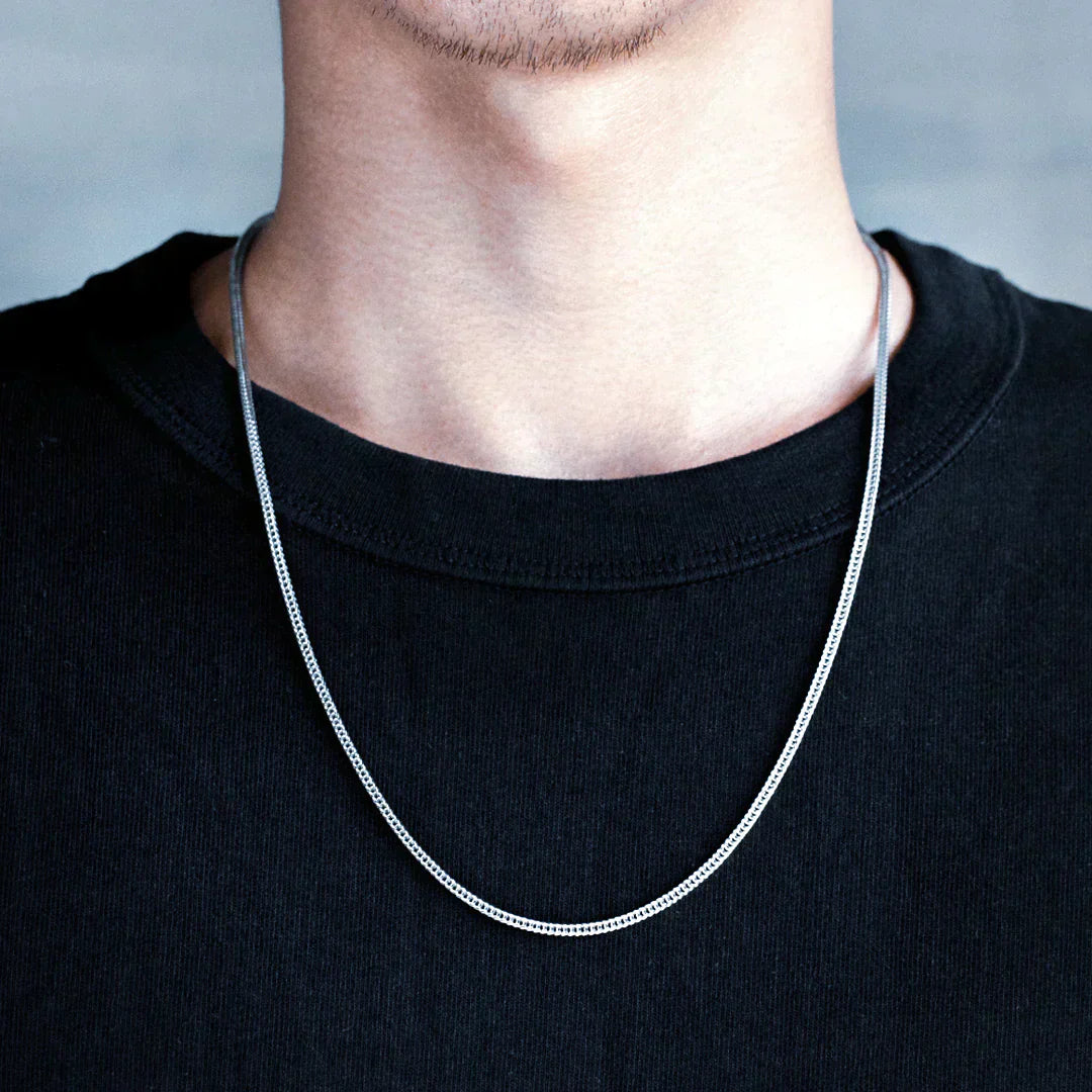 Big Daddy 2.5mm Menโs Rope Silver Chain - Chain