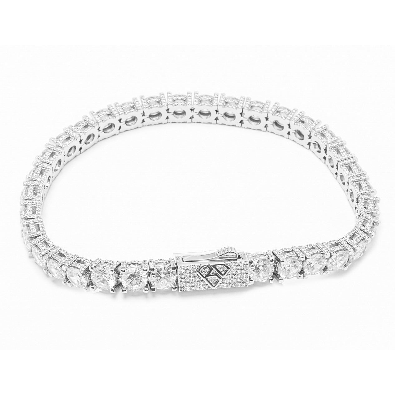 Big Daddy 6MM Diamond Silver Tennis Iced Out Bracelet