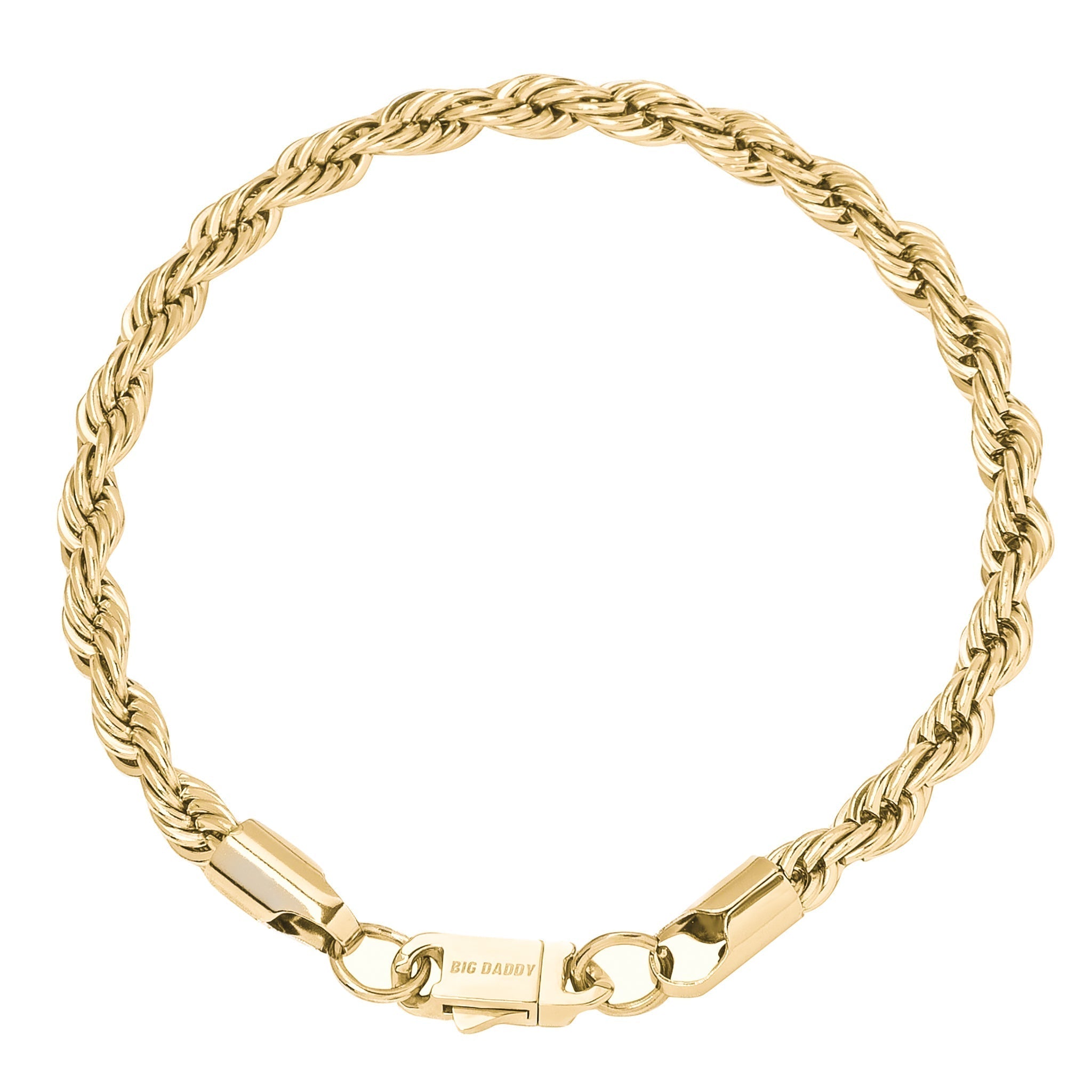 Big Daddy 6MM Gold Rope Bracelet