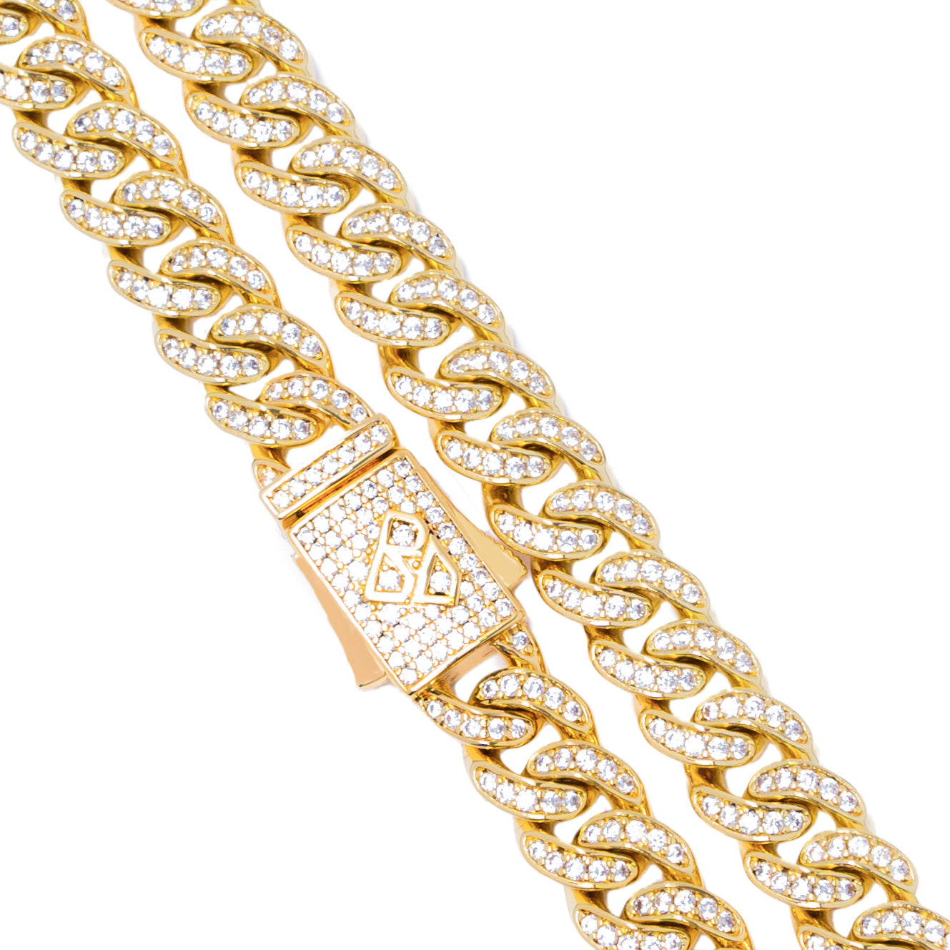 Big Daddy 8MM Bling Curb Cuban Gold Chain - Chain