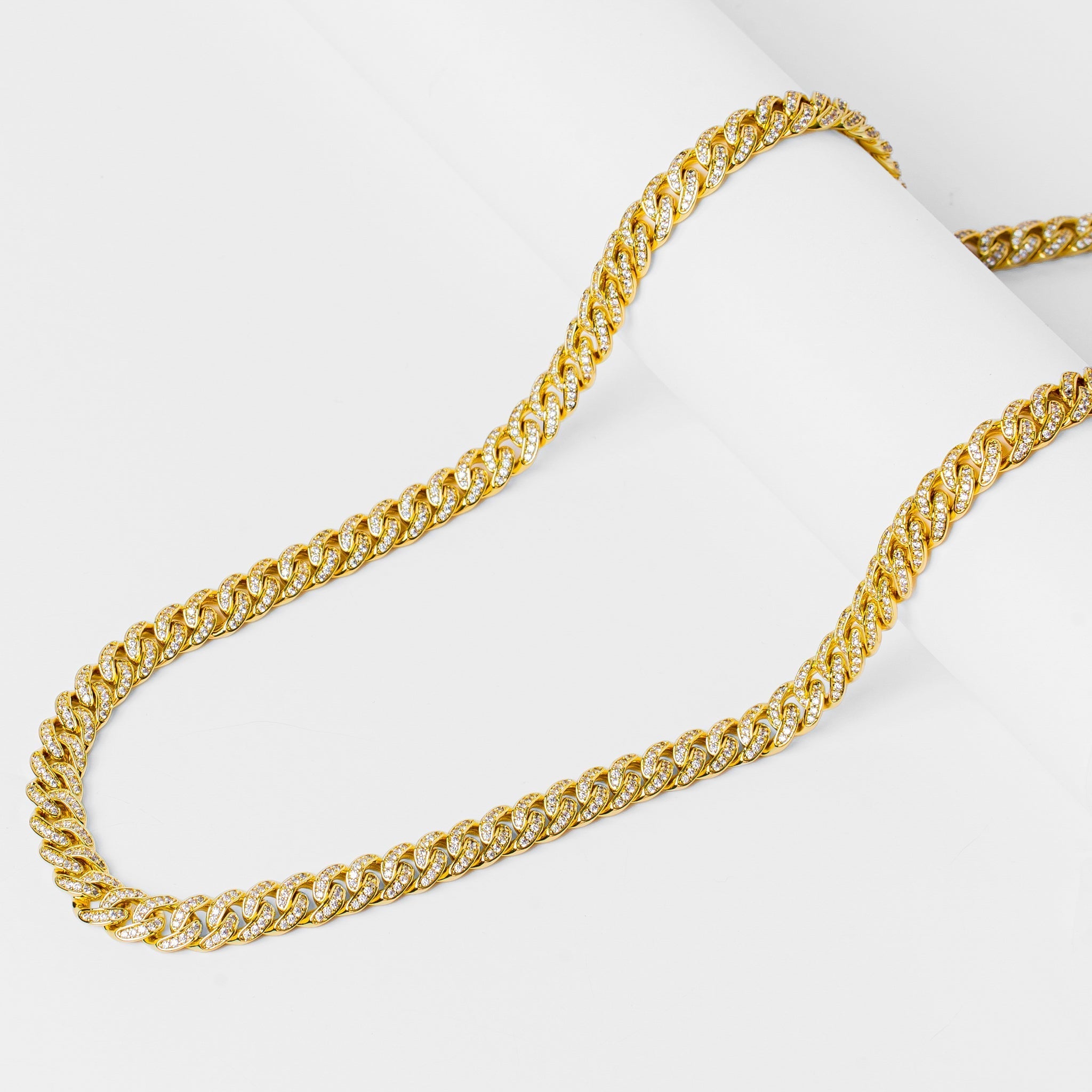 Big Daddy 8MM Bling Curb Cuban Gold Chain - Chain