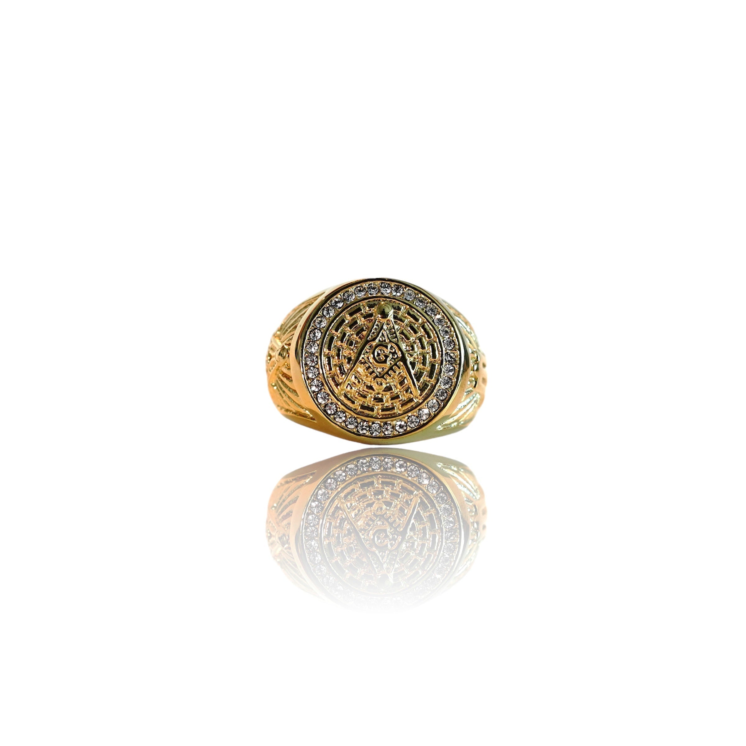 Big Daddy Masonic Gold Ring - Ring