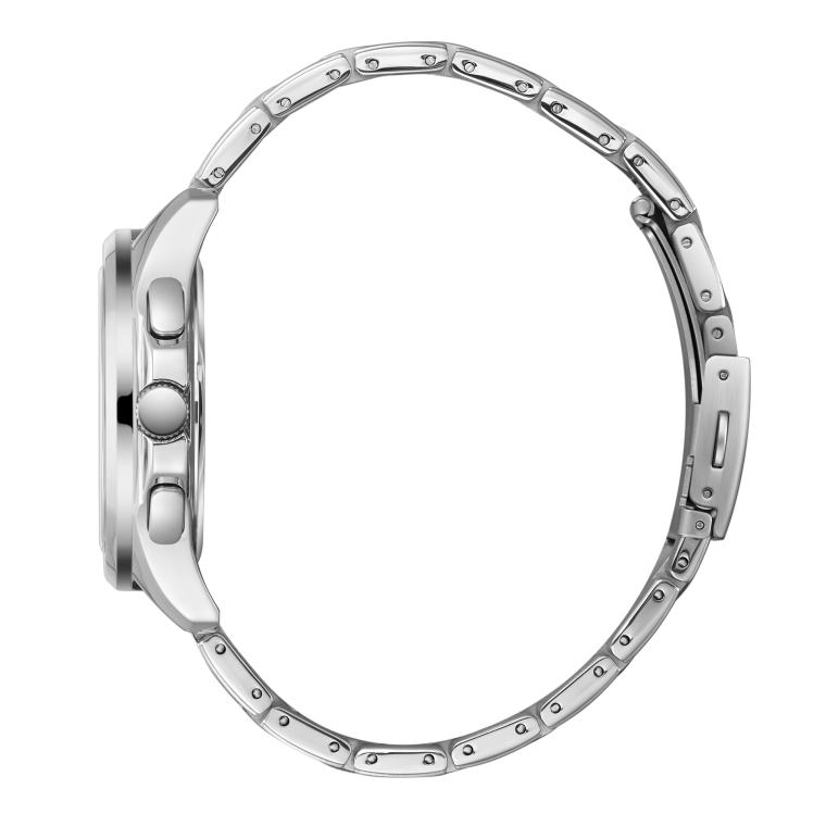 Side view of Beverly Hills Polo Club watch displaying case profile and bracelet clasp