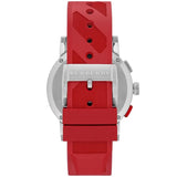 Burberry City Sport Chronograph White Dial Red Rubber Strap Watch For Men - BU9809 BU9809 - Image 3
