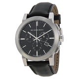 Burberry  Chronograph Black Dial Black Leather Men's Watch BU9356 - BigDaddy Watches