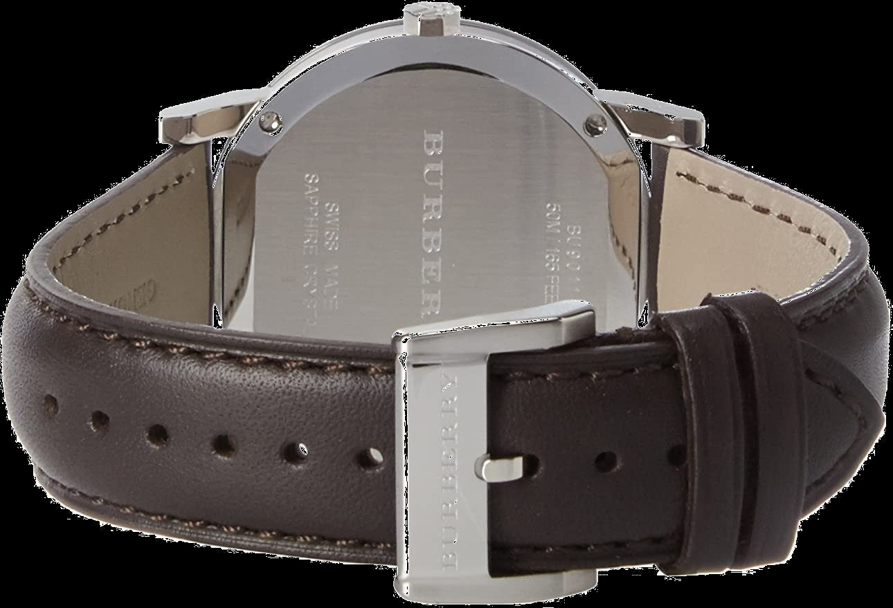 Burberry Fawn Dial Brown Leather Menβs Watch BU9011 - Watch