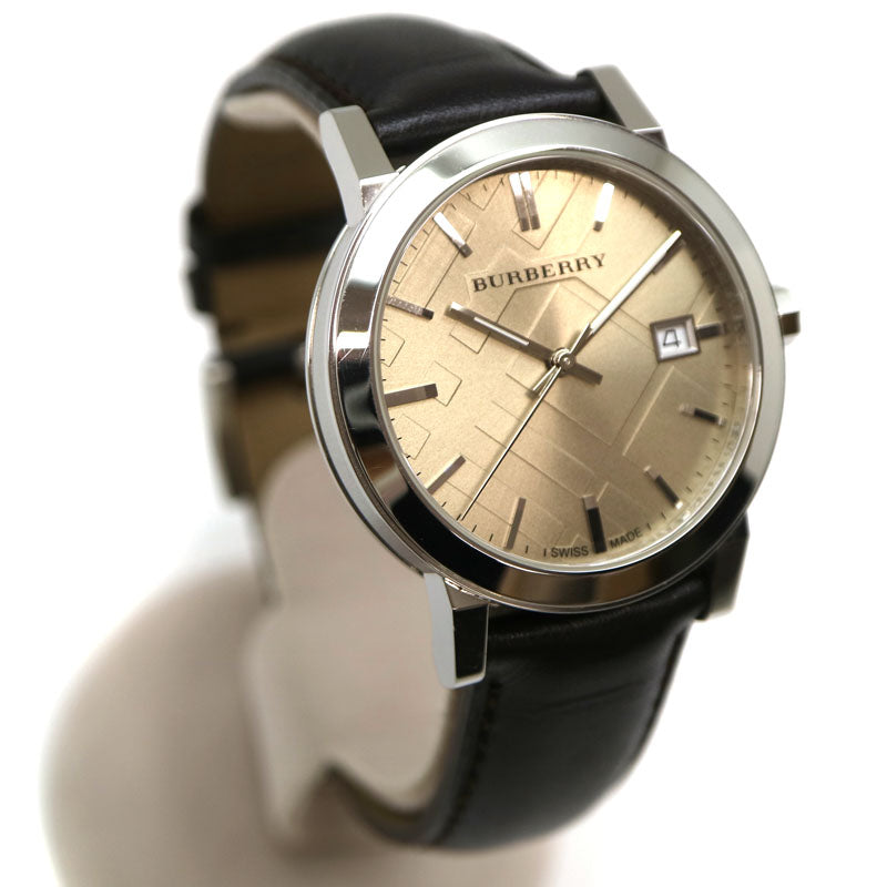 Burberry Fawn Dial Brown Leather Menβs Watch BU9011 - Watch