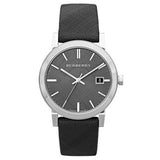 Burberry Unisex Leather Strap NOVA Check Black Unisex Watch  BU9024 - Big Daddy Watches