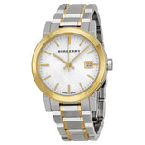 Burberry Silver Dial Two-tone Silver and Gold-tone Bracelet Ladies Watch BU9115 - BigDaddy Watches