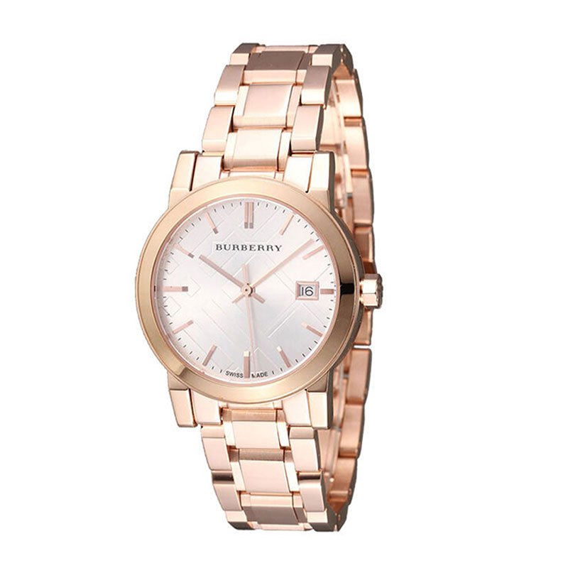 Burberry Women’s Swiss Made Stainless Steel White Dial Women's Watch BU9104 - The Watches Men & CO