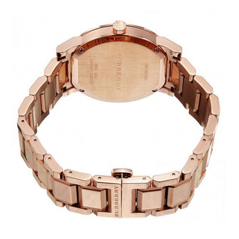 Burberry The City Petite 26mm Case White Dial Rose Gold Stainless Steel Women's Watch BU9204