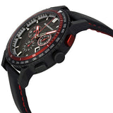 Burberry City Chronograph Black Dial Black Leather Strap Watch for Men - BU9803 BU9803 - Image 2