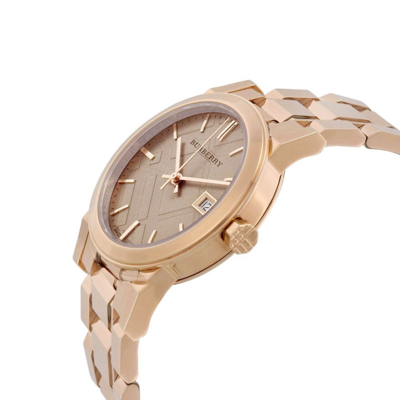 Burberry Womenβs Swiss Made Stainless Steel Rose Gold Dial Women's Watch BU9126 - The Watches Men & CO #2