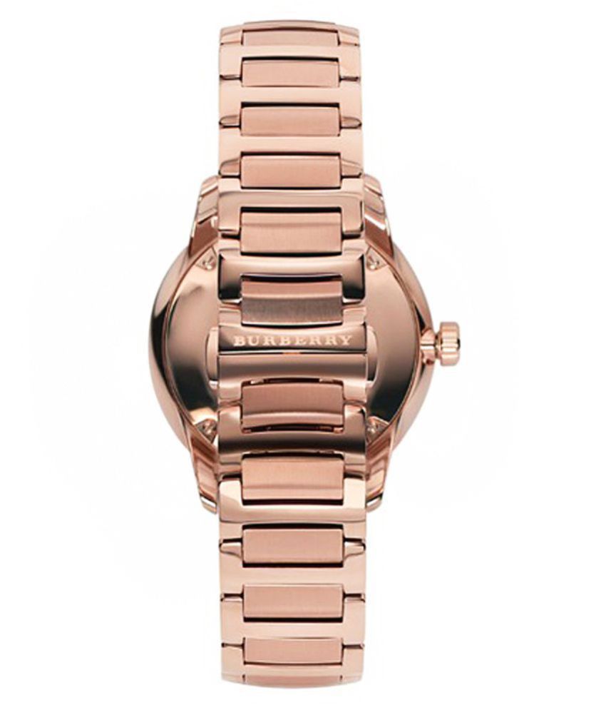 Burberry Menβs Swiss Made Stainless Steel Rose Gold Dial Men's Watch BU10013 - The Watches Men & CO #3