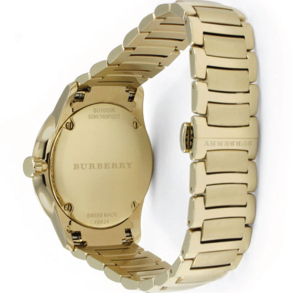 Burberry Menβs Swiss made Stainless Steel Gold Dial Men's Watch BU10006 - The Watches Men & CO #3