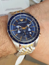 Emporio Armani Navy Chronograph Blue Dial Men's Watch AR6088