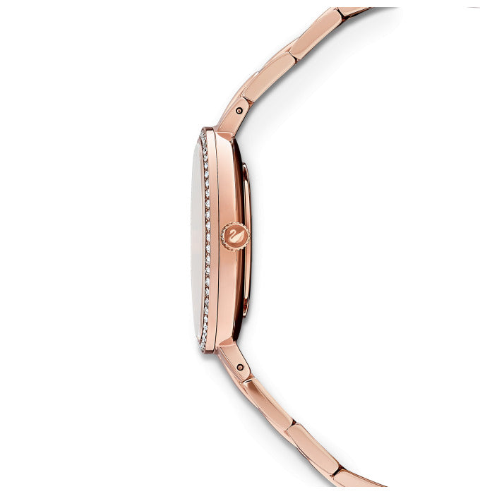Swarovski Cosmopolitan Crystal Index Silver Dial Rose Gold Tone Women's Watch 5517803
