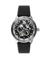 Emporio Armani Automatic Black Leather Men's Watch  AR60051 - Big Daddy Watches
