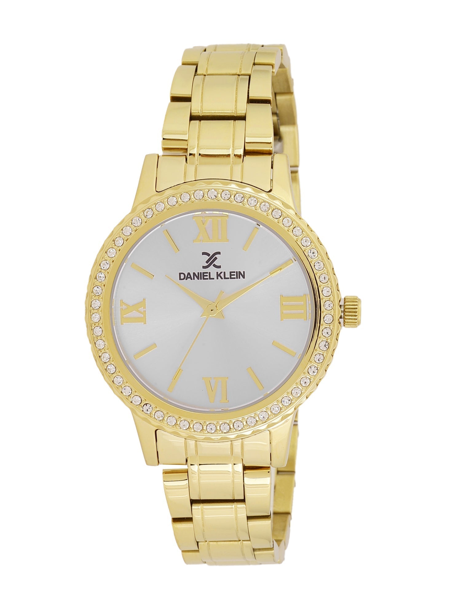 Daniel Klein Classic Silver Dial Gold Watch - DK.1.12922-2
