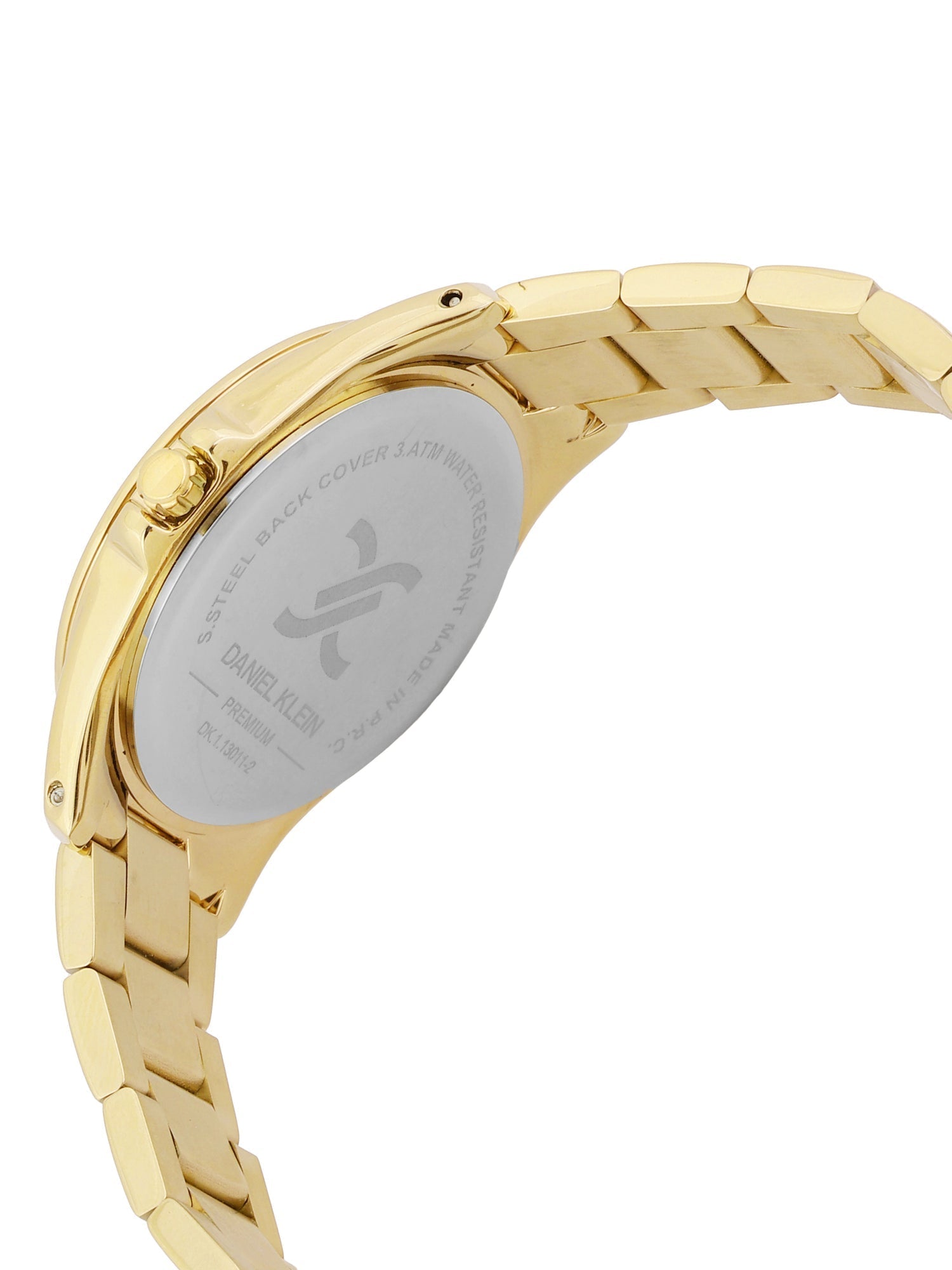 Daniel Klein Elite Silver Dial Gold Watch - DK.1.13011-3