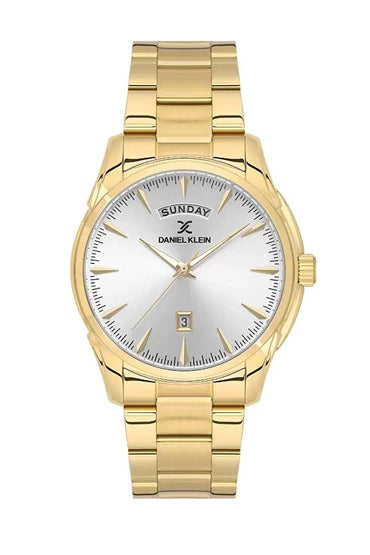 Daniel Klein Steely Date Window Gold Watch - DK.1.13864-2