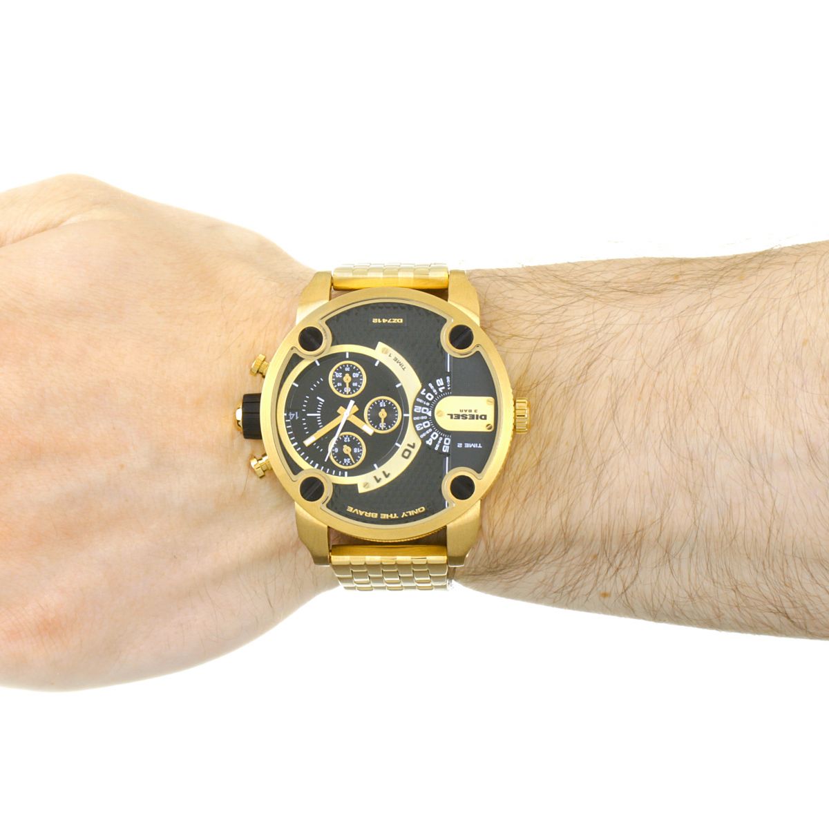 Diesel Little Daddy Chronograph Quartz Black Dial Menβs Watch DZ7412 - Watch