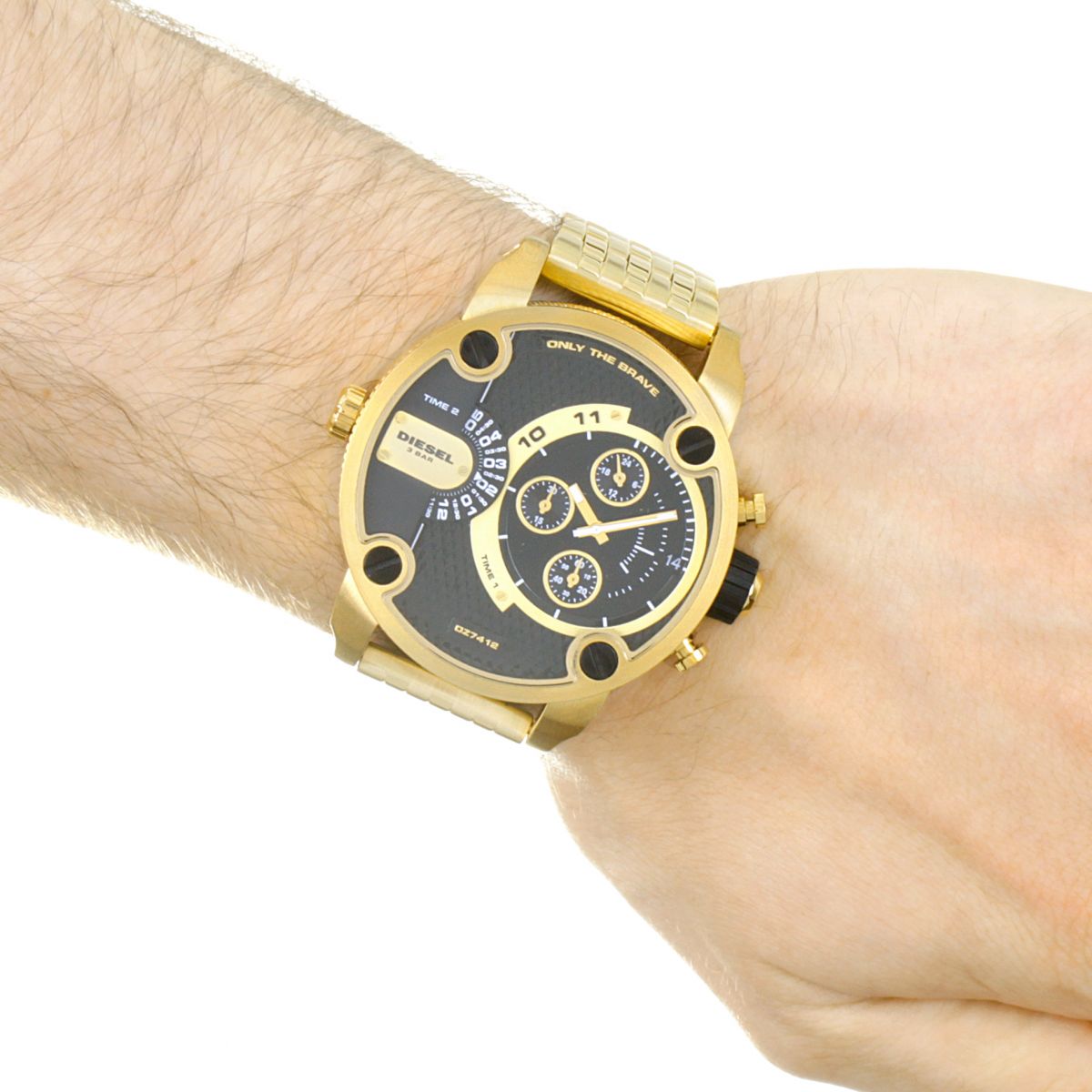 Diesel Little Daddy Chronograph Quartz Black Dial Menβs Watch DZ7412 - Watch