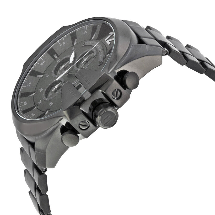 Diesel Mega Chief Chronograph Black Dial Men's Watch #DZ4355 - The Watches Men & CO #2