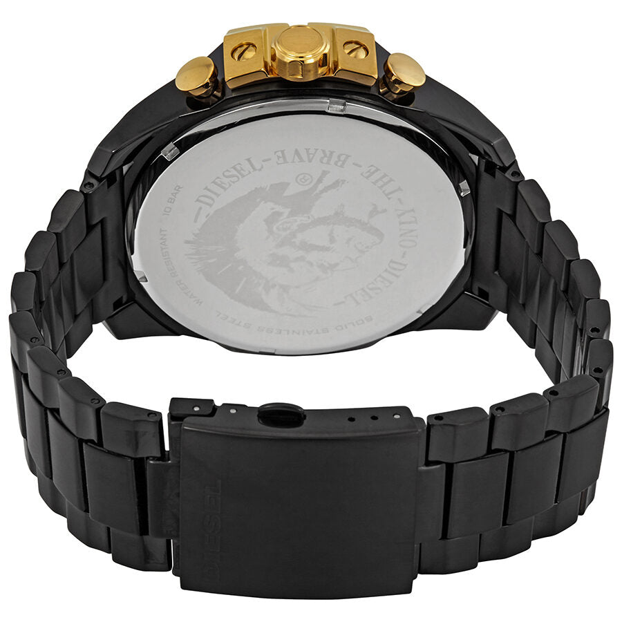 Diesel Mega Chief Chronograph Gold Dial Men's Watch DZ4485