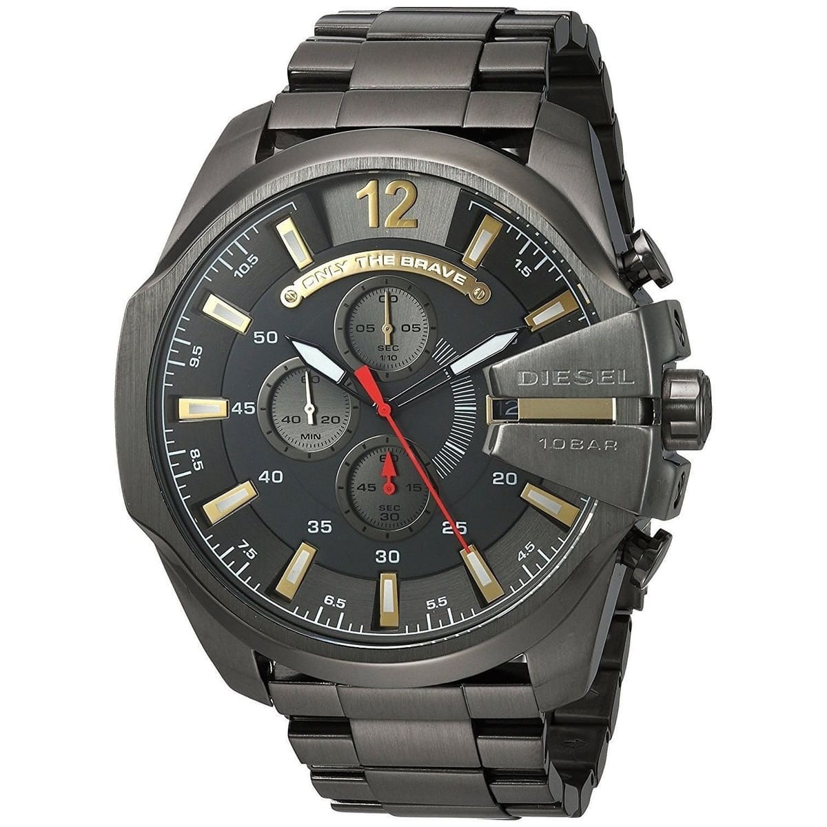 Diesel Mega Chief Menβs Chronograph Gunmetal Stainless Steel Watch DZ4421 DZ4421 - Image 2