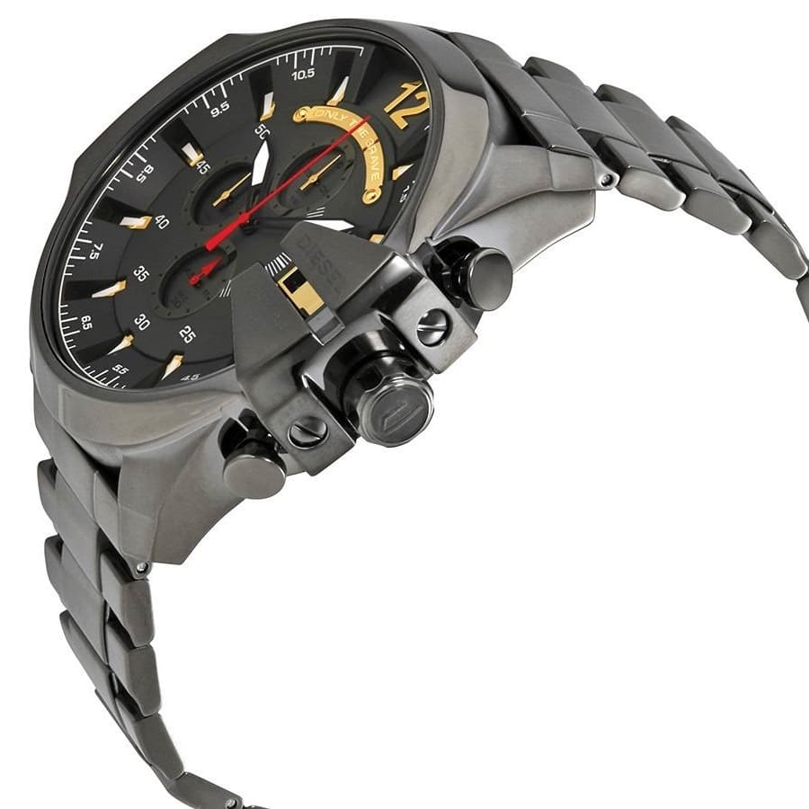 Diesel Mega Chief Menβs Chronograph Gunmetal Stainless Steel Watch DZ4421 DZ4421 - Image 3