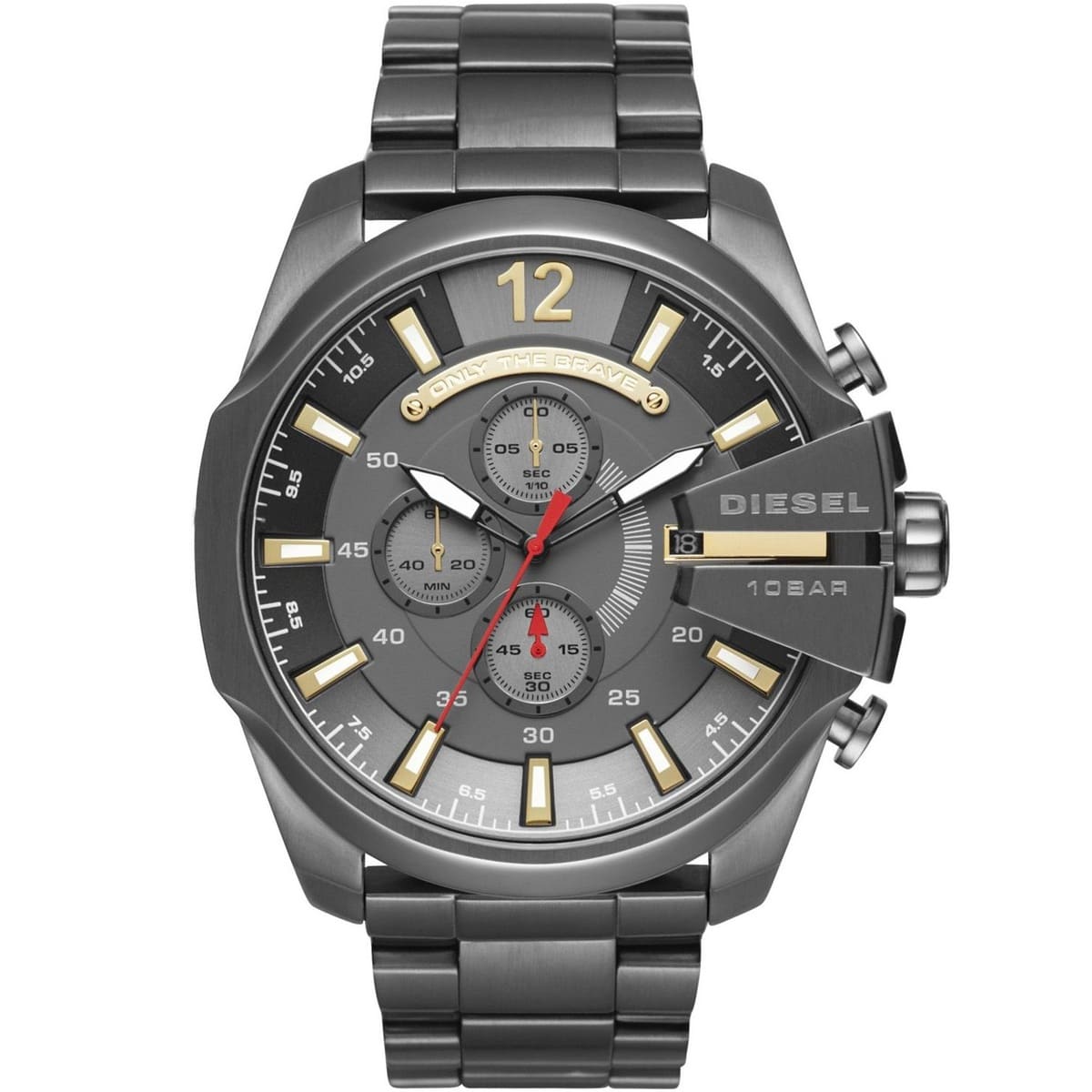 Diesel Mega Chief Menβs Chronograph Gunmetal Stainless Steel Watch DZ4421 DZ4421 - Image 1