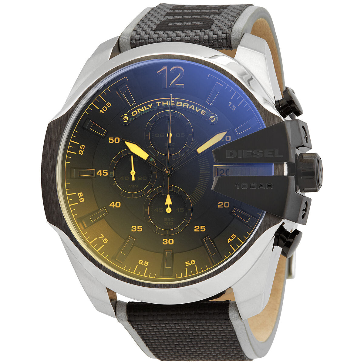 Diesel Mega Chief Quartz Black Iridescent Dial Men's Watch #DZ4523 - The Watches Men & CO