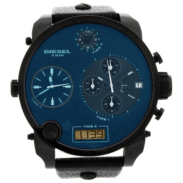 Diesel SBA Chronograph Blue/Black Dial Analog Digital Men's Watch DZ7127