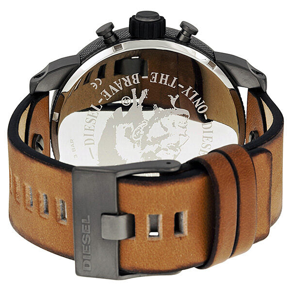 Diesel SBA Dual Time Chronograph Gunmetal Ion-plated Stainless Steel Men's Watch #DZ7269 - The Watches Men & CO #3