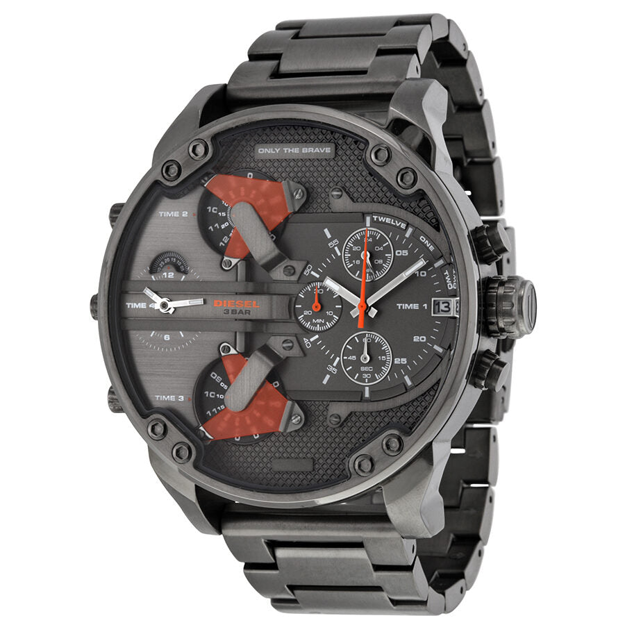 Diesel The Daddies Chronograph Four Time Zone Dial Men's Watch DZ7315