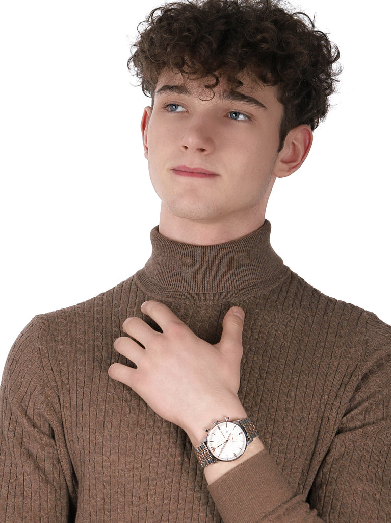 Emporio Armani Gianni XLarge Two-Tone Men's Watch - AR0399