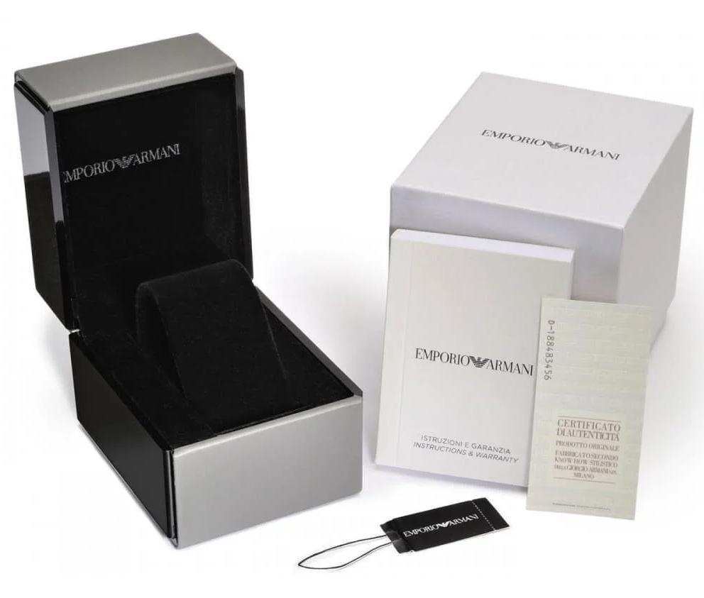 Emporio Armani AR11142 watch packaging with box and documentation