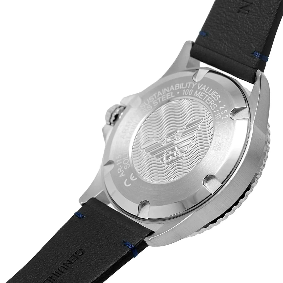 Emporio Armani Silver and Blue Men's Watch - AR11516