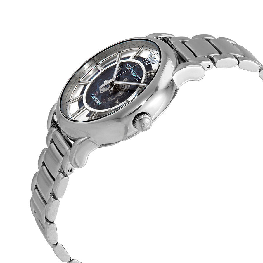 Emporio Armani Automatic Silver Skeleton Dial Menβs Watch AR60006 - Watch
