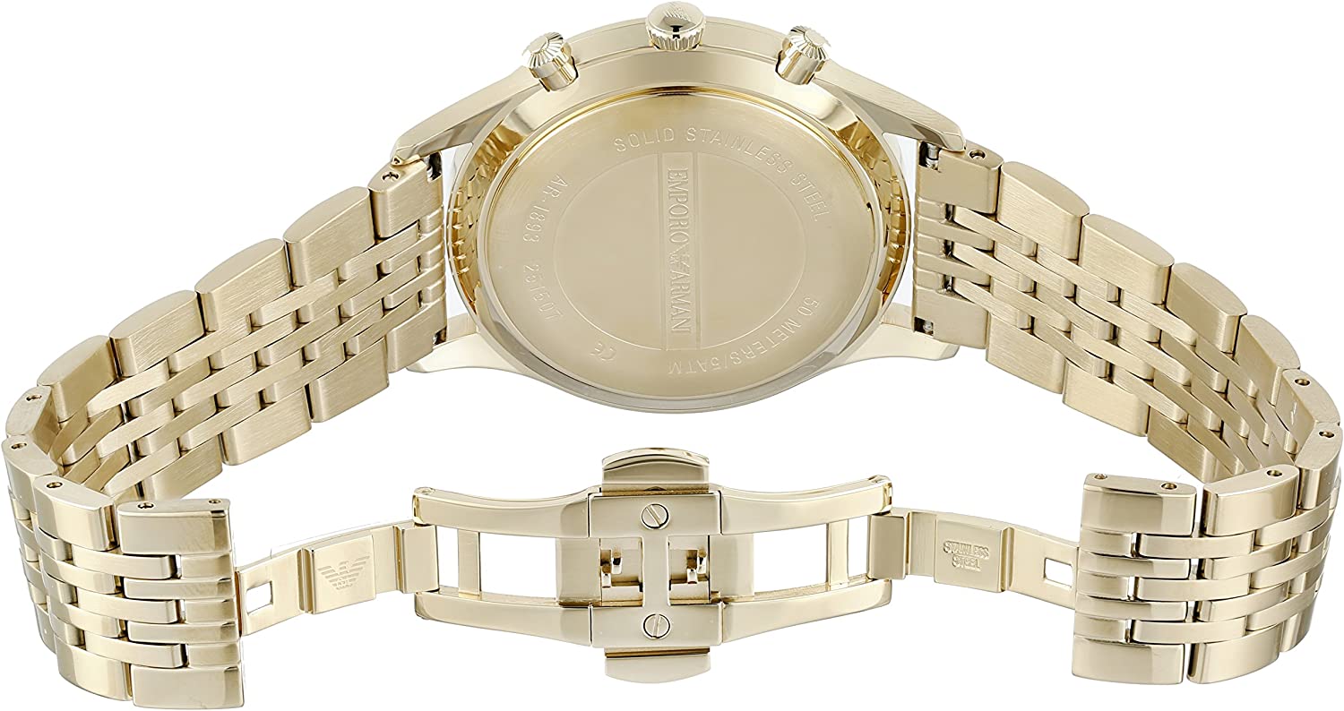 Emporio Armani Classic Chronograph Black Dial Menβs Watch AR1893 - Watch