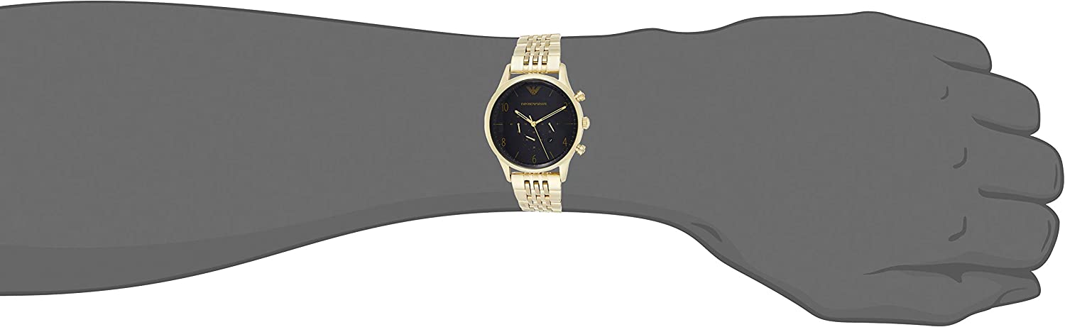 Emporio Armani Classic Chronograph Black Dial Menβs Watch AR1893 - Watch