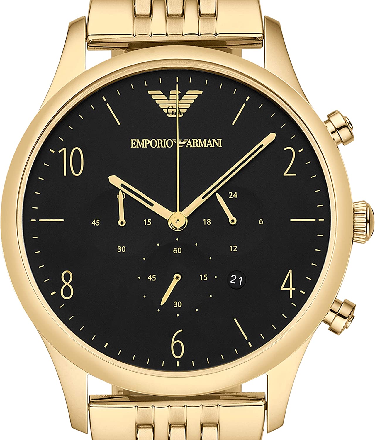 Emporio Armani Classic Chronograph Black Dial Menβs Watch AR1893 - Watch