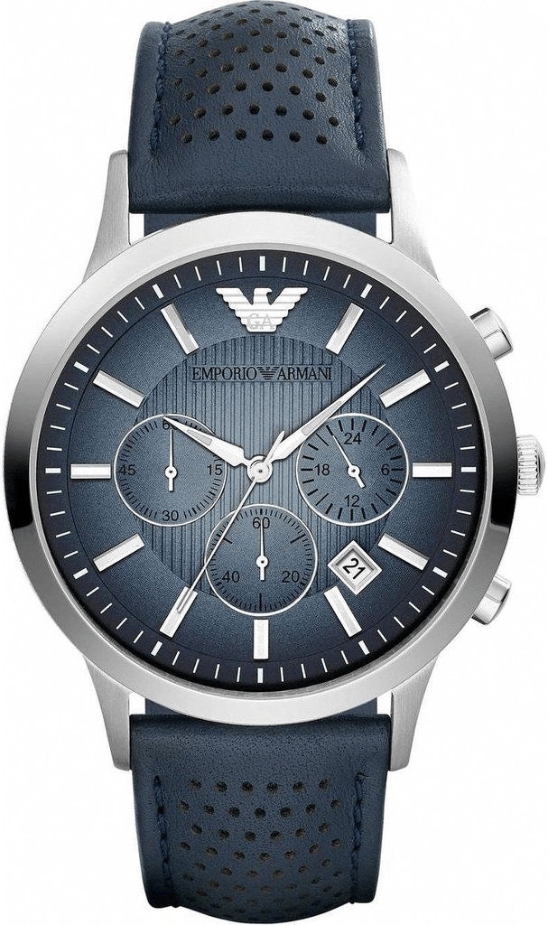 Emporio Armani Classic Chronograph Blue Dial Menβs Watch AR2473 - Watch