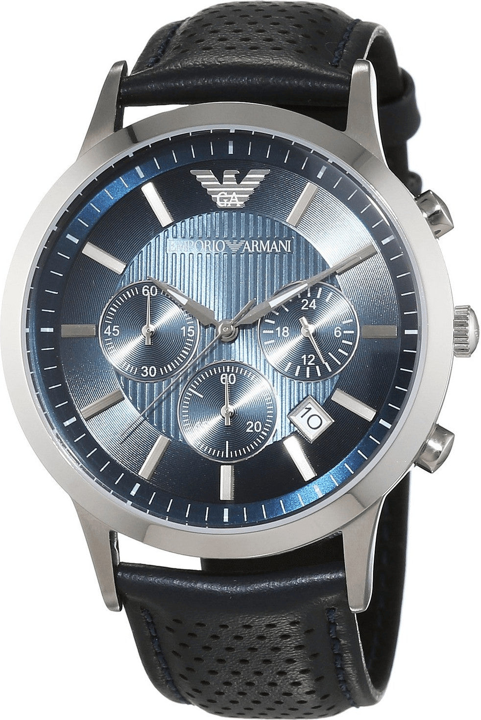 Emporio Armani Classic Chronograph Blue Dial Menβs Watch AR2473 - Watch