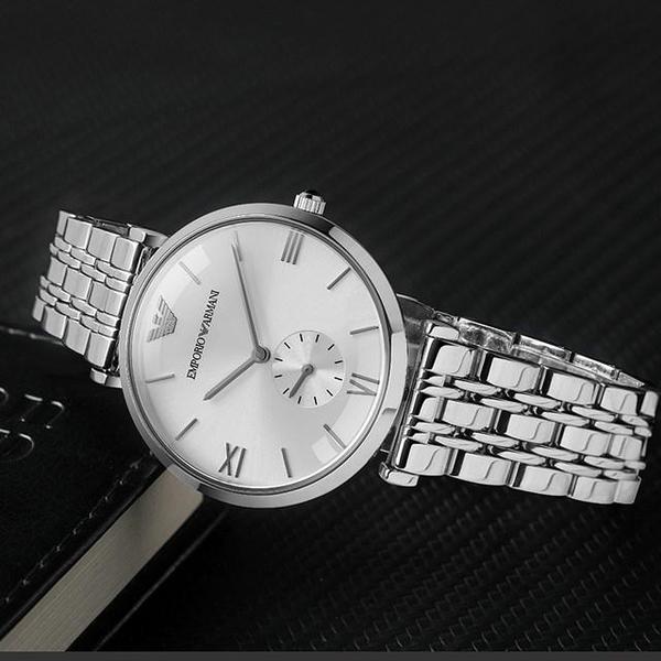 Emporio Armani Classic Silver Dial Menβs Watch AR1819 - Watch