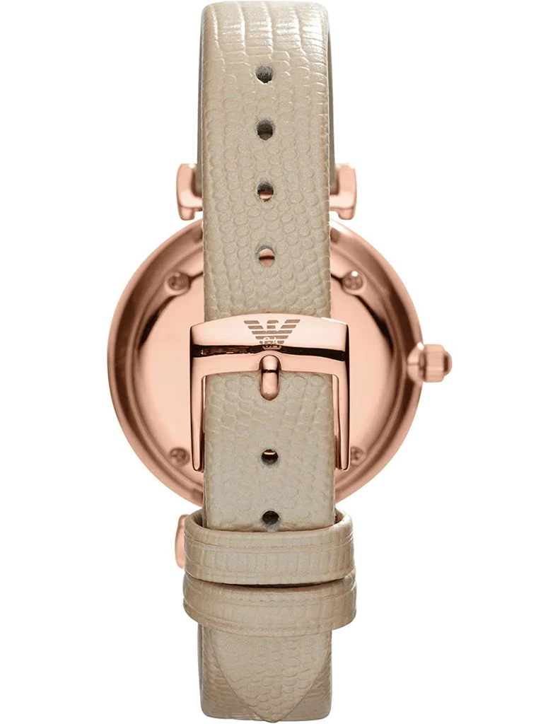 Emporio Armani Retro Warm Grey Dial Women's Watch - AR1681