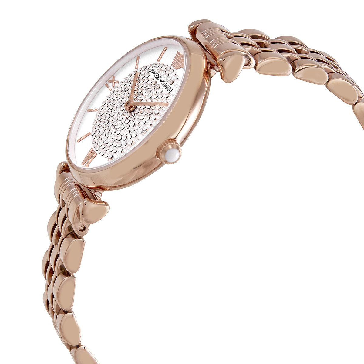 Emporio Armani Glitz Quartz Crystal Pave Dial Women's Watch - AR11244